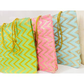 Zig Zag Print Handbags for Return Gifts, Lehriya With Gota Traditional for Return Gift Bags Wedding Gifts, Return Favour, Anniversary Gift